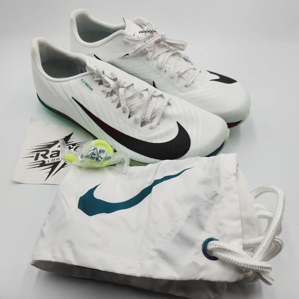 Mens Size 7.5 Nike Track Spikes Air Zoom Maxfly 2 White Barely Green FD8395-102